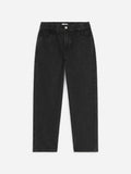 Pull-On Denim Trousers - Black