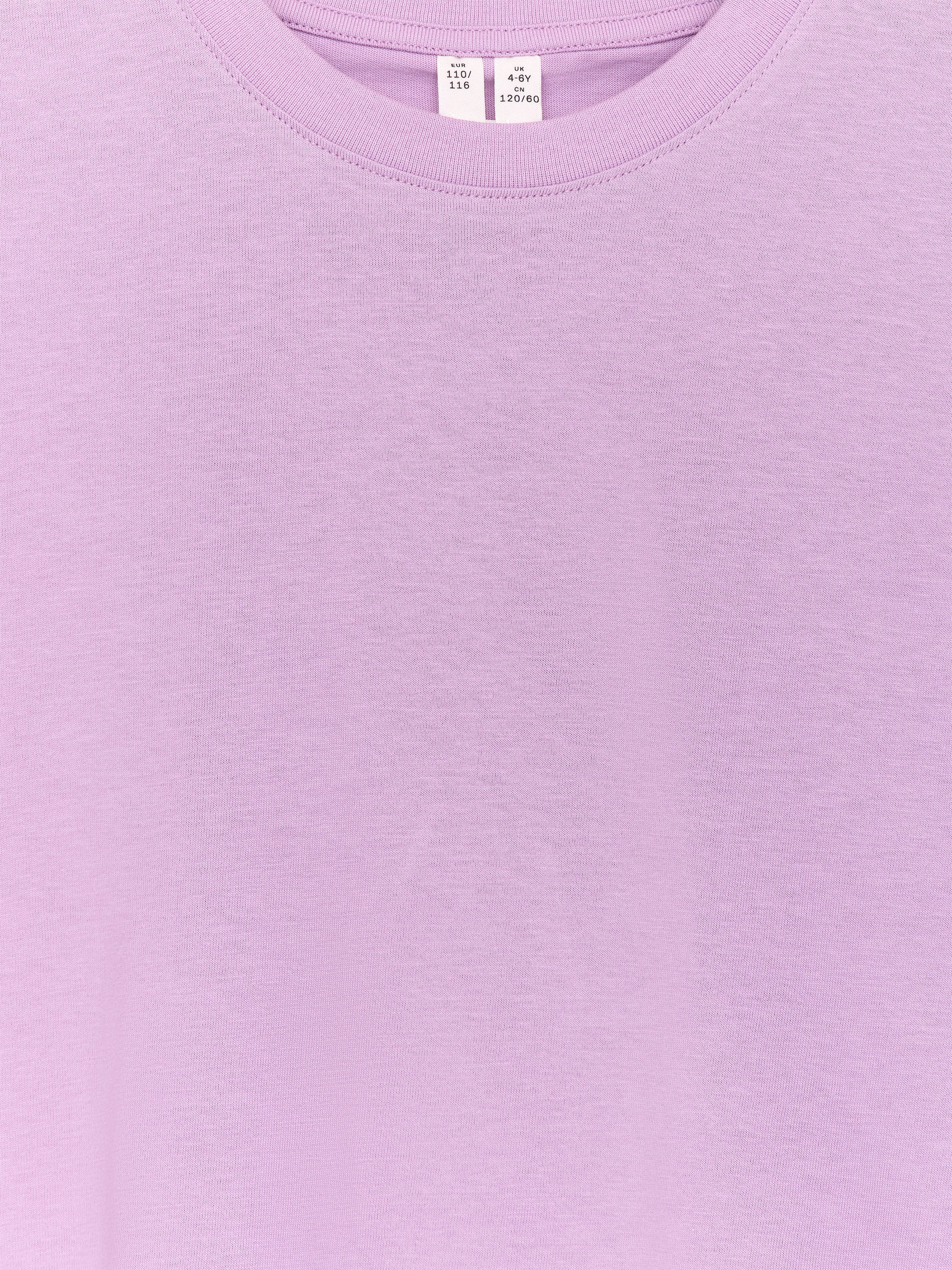 Crew-Neck T-Shirt - Purple - Image 3
