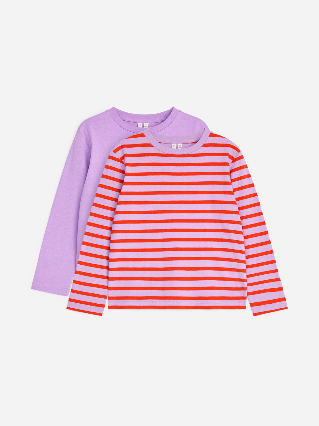 Long-Sleeved T-Shirt Set of 2 - Red