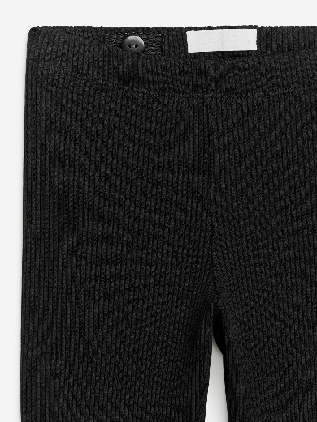 Rib Jersey Leggings - Black - Image 5