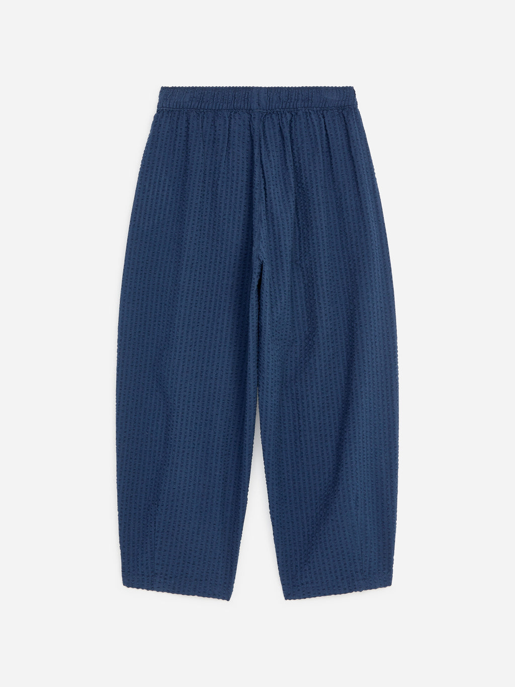 Seersucker Ballon Trousers - Blue - Image 2