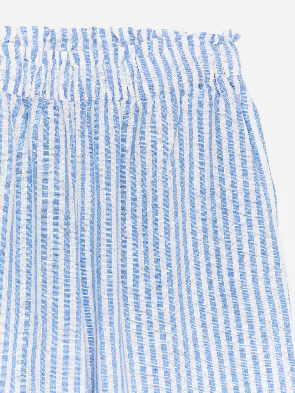 Relaxed Cotton-Linen Trousers - Blue - Image 3