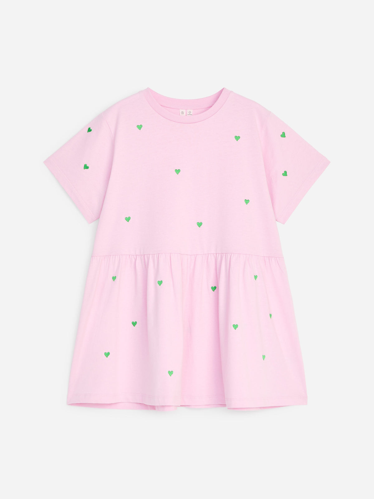 Embroidered Jersey Dress - Pink