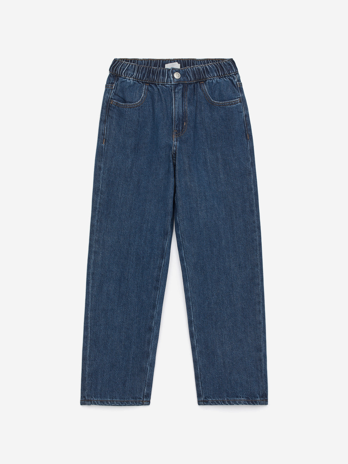 Pull-On Denim Trousers - Blue