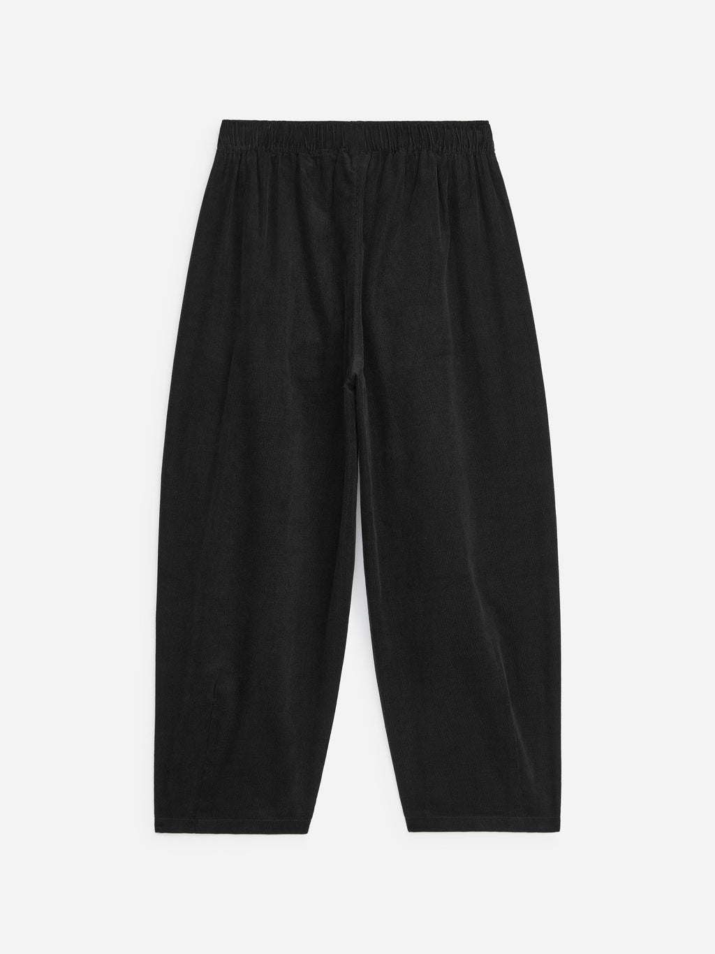 Corduroy Balloon Trousers - Black - Image 2