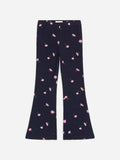 Flared Rib Leggings - Blue